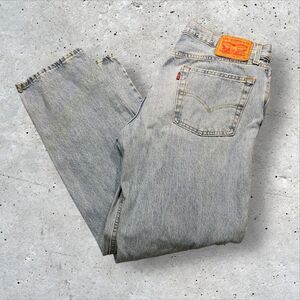 Levi’s 541 Athletic Fit Jeans Men’s Light Wash Distressed 33x32 Straight Leg